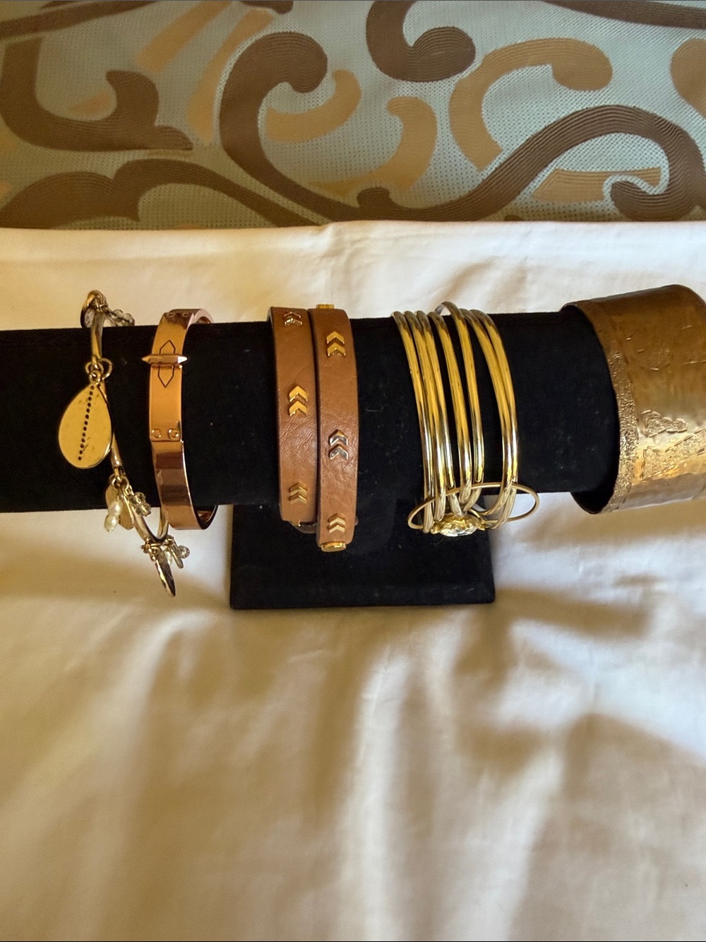 Gold, Bronze and Rose Gold tone Bracelet Bundle